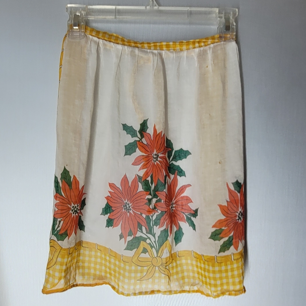 Vintage Holiday Christmas Apron